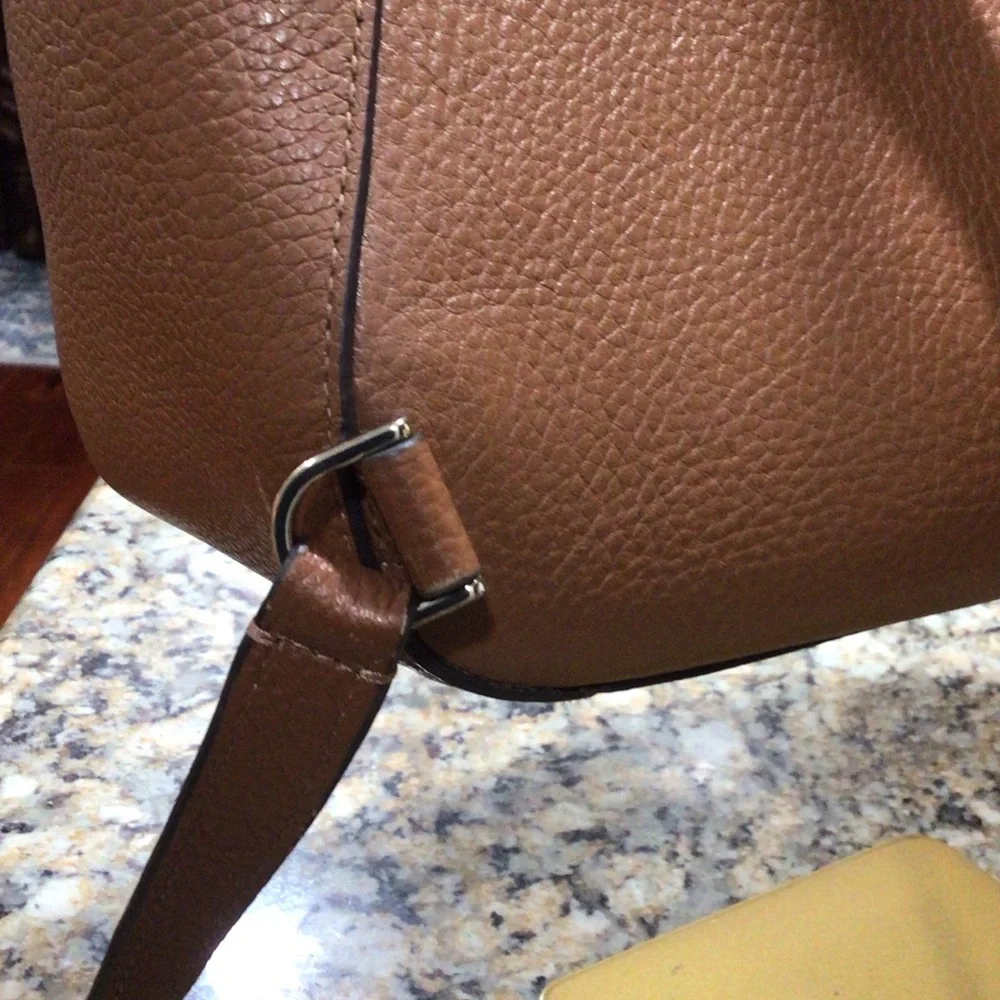 Kate Spade Leila Saffiano Leather Backpack Tan